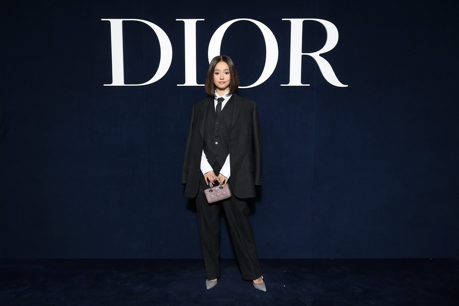 Lena Mahfouf at the Dior Fall-Winter 2023-2024 show 