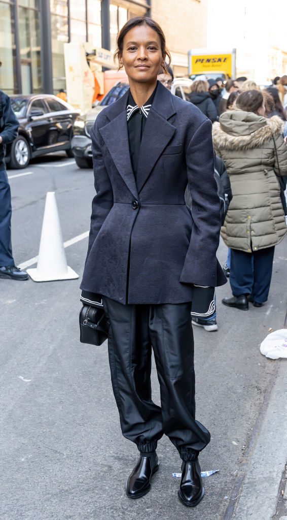 Liya Kebede au défilé Proenza Schouler automne-hiver 2023-2024 à la Fashion Week de New York. Photo by Gilbert Carrasquillo/GC Images
