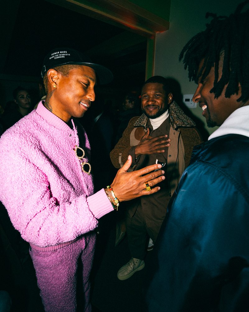  Pharrell Williams et Usher à la soirée Tod's célébrant les nommés aux Grammy Awards © Chris Villa