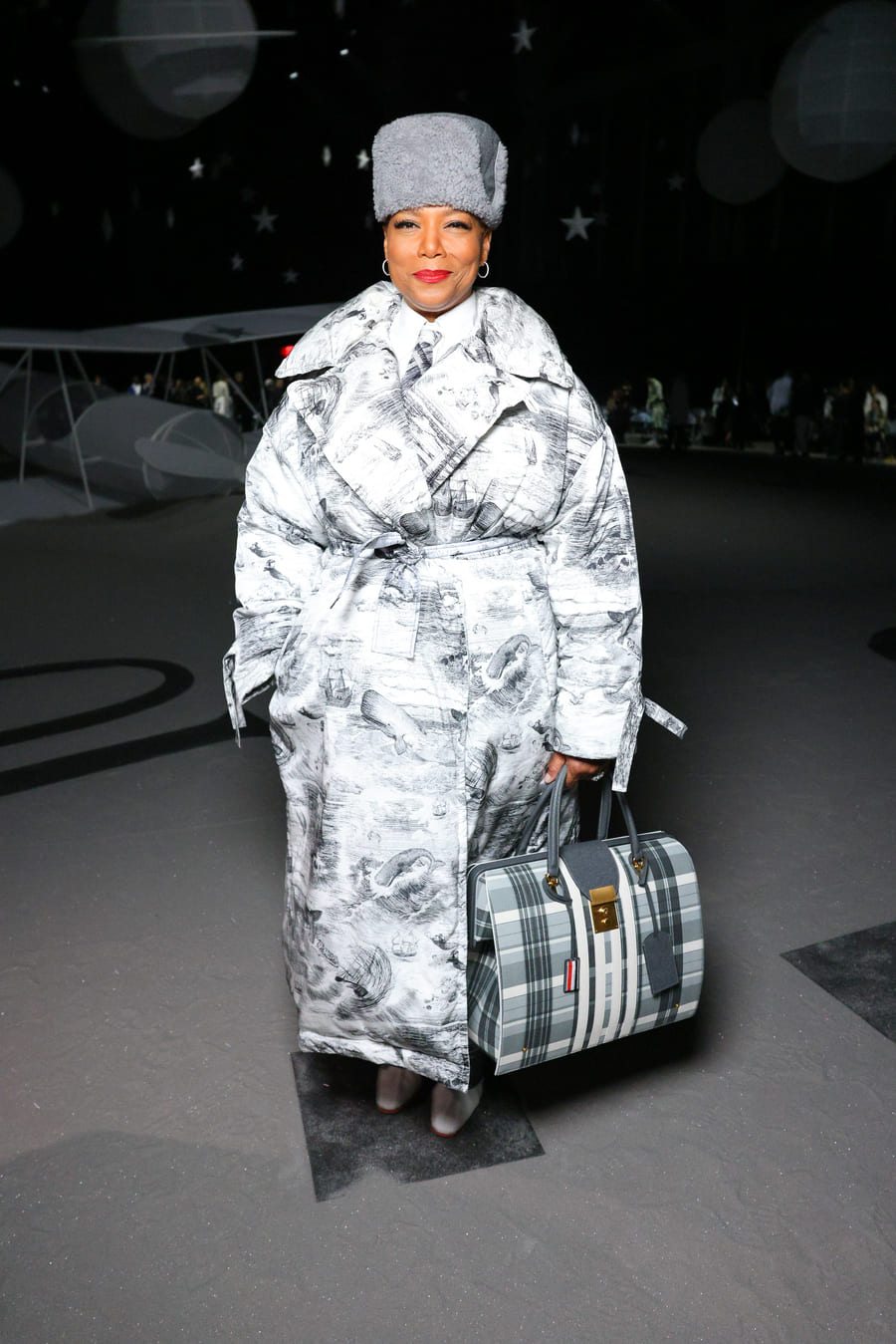 Queen Latifah au défilé Thom Browne automne-hiver 2023-2024 à la Fashion Week de New York.