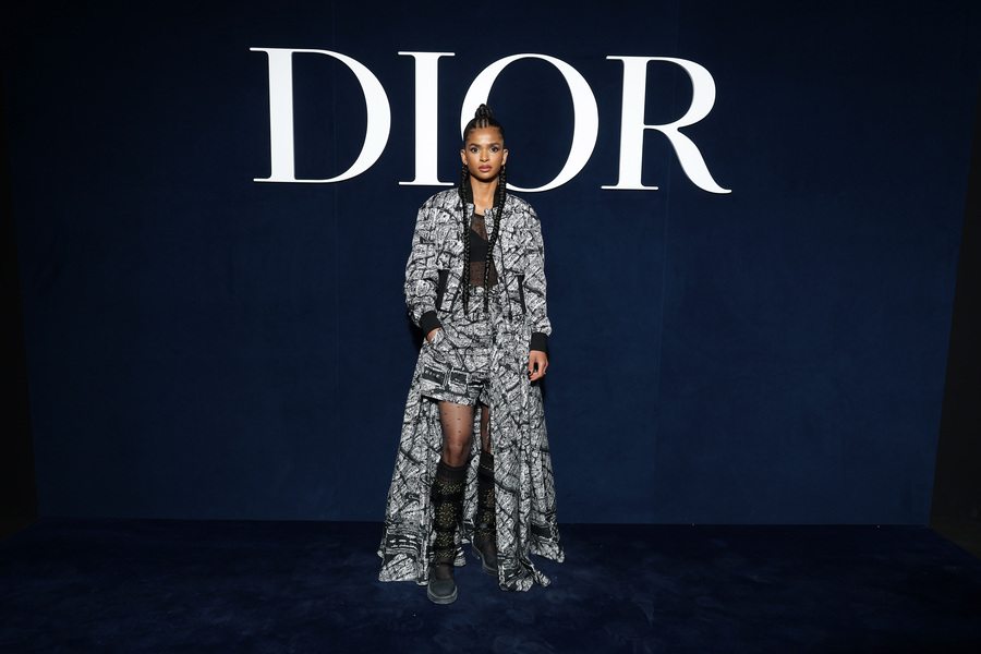 Ramla Ali at the Dior Fall-Winter 2023-2024 show 
