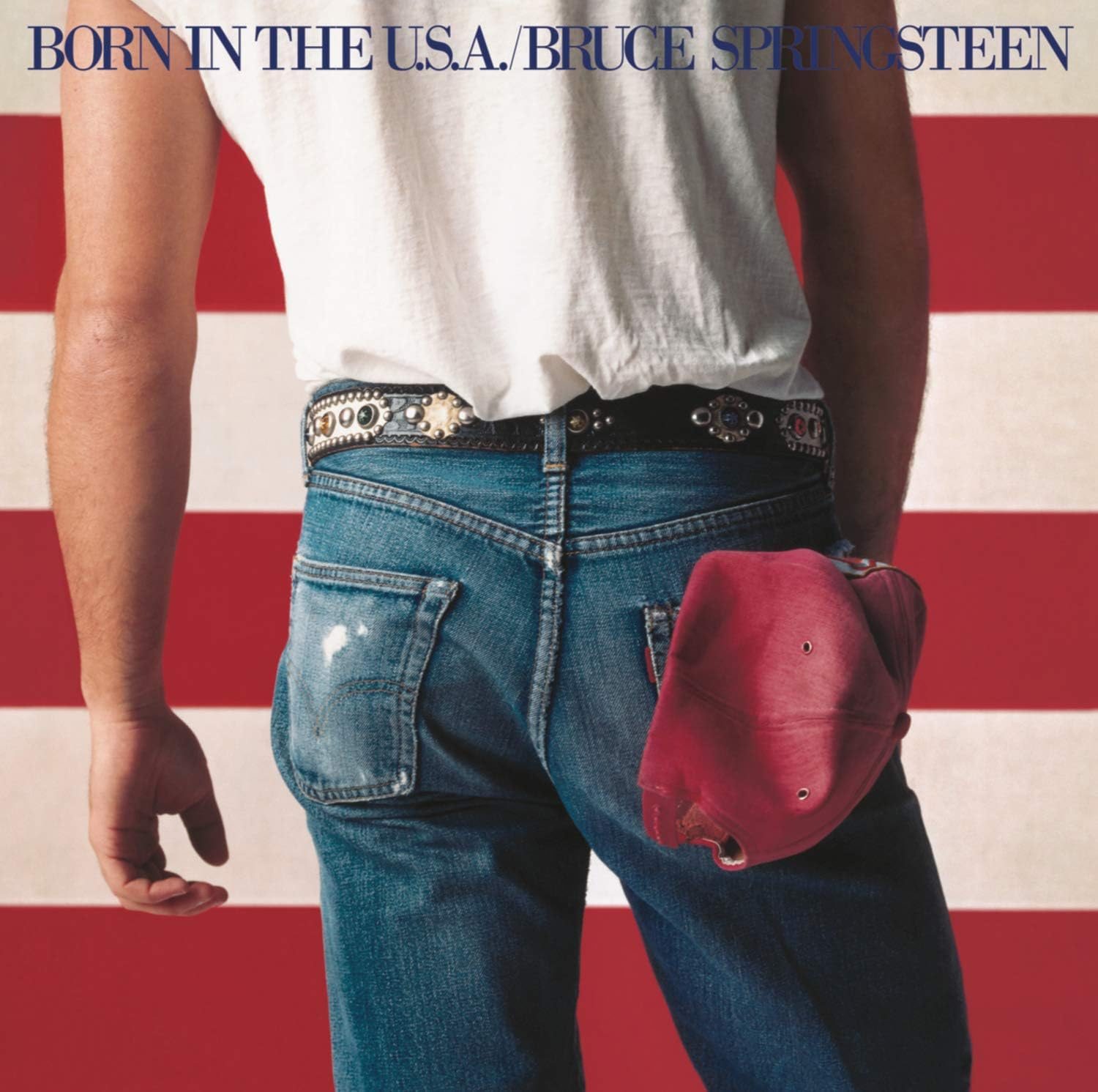 La pochette de l'album Born in the U.S.A par Bruce Springsteen (1984) ©DR 
