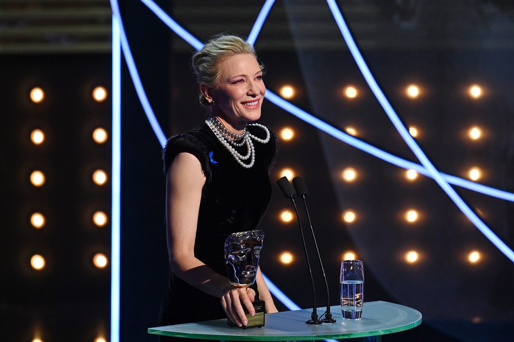 Cate Blanchett le 19 février 2023 au Royal Albert Hall à l'occasion de la 76e cérémonie des Bafta Awards 2023 © Photo par Kate Green/BAFTA/Getty Images for BAFTA
