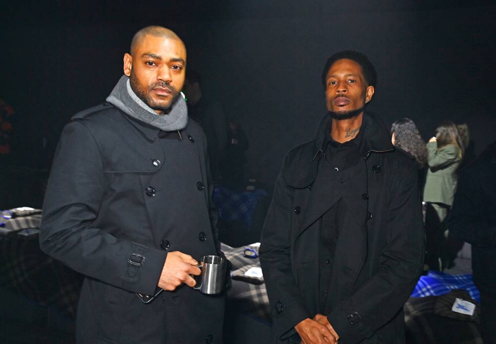 Kano and D Double E at the Burberry Fall-Winter 2023-2024 show