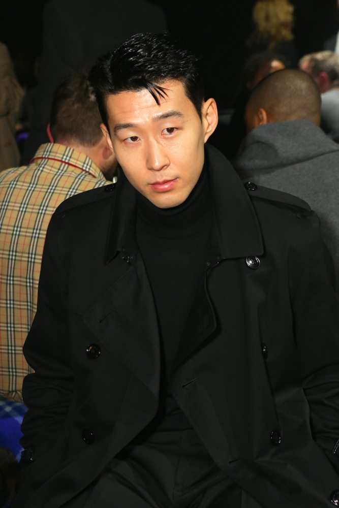 Son Heung-min at the Burberry Fall-Winter 2023-2024 show
