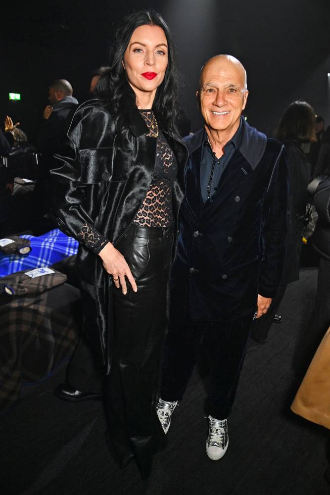 Liberty Ross and Jimmy Iovine at the Burberry Fall-Winter 2023-2024 show