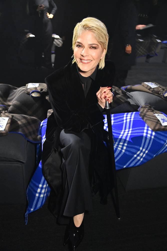 Selma Blair at the Burberry Fall-Winter 2023-2024 show