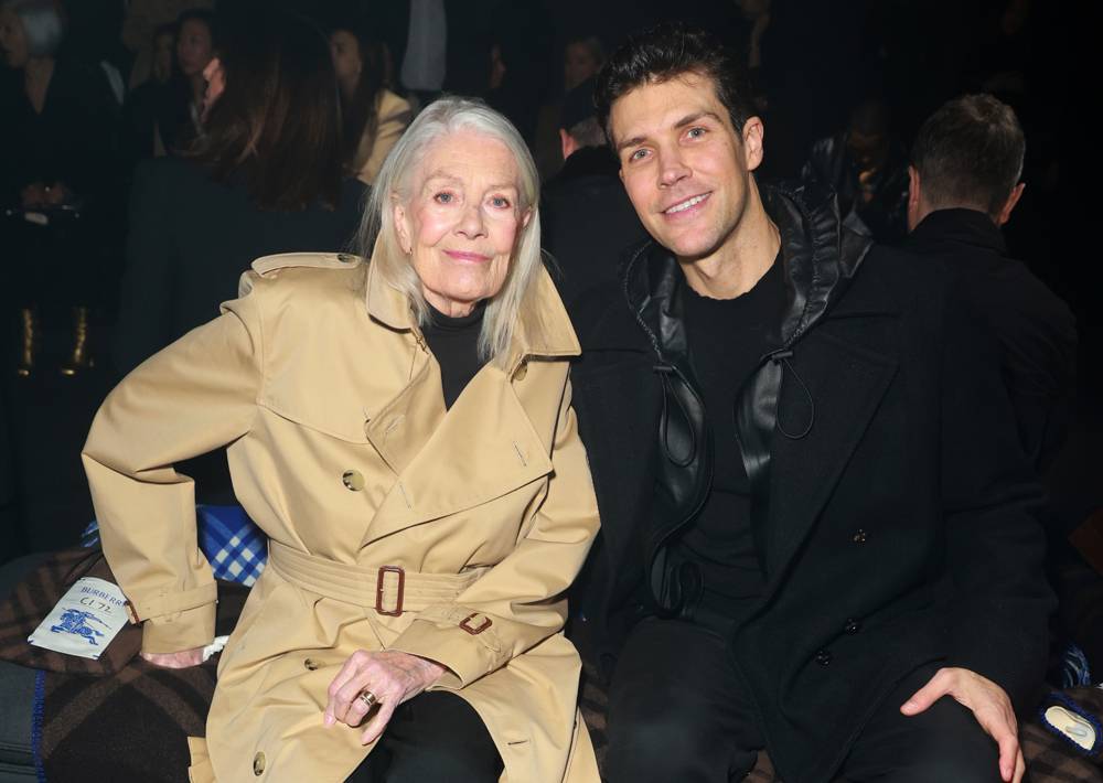 Vanessa Redgrave and Roberto Bolle at the Burberry Fall-Winter 2023-2024 show