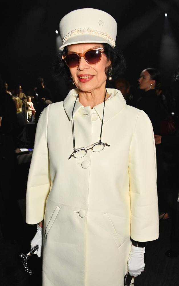 Bianca Jagger at the Burberry Fall-Winter 2023-2024 show