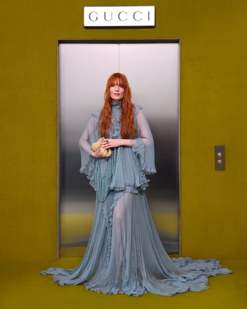 Florence Welch au défilé Gucci automne-hiver 2023-2024