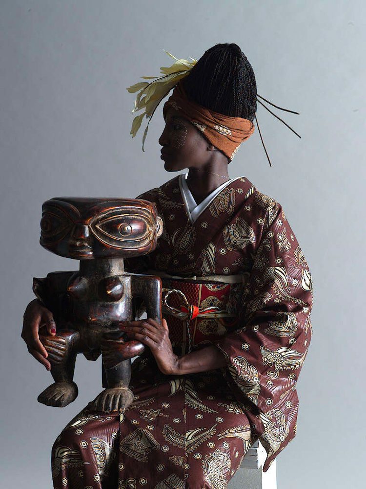 Wafrica Kimono, Serge Mouangue, Kyoto, 2008-2009 © photo Yuji Zendu