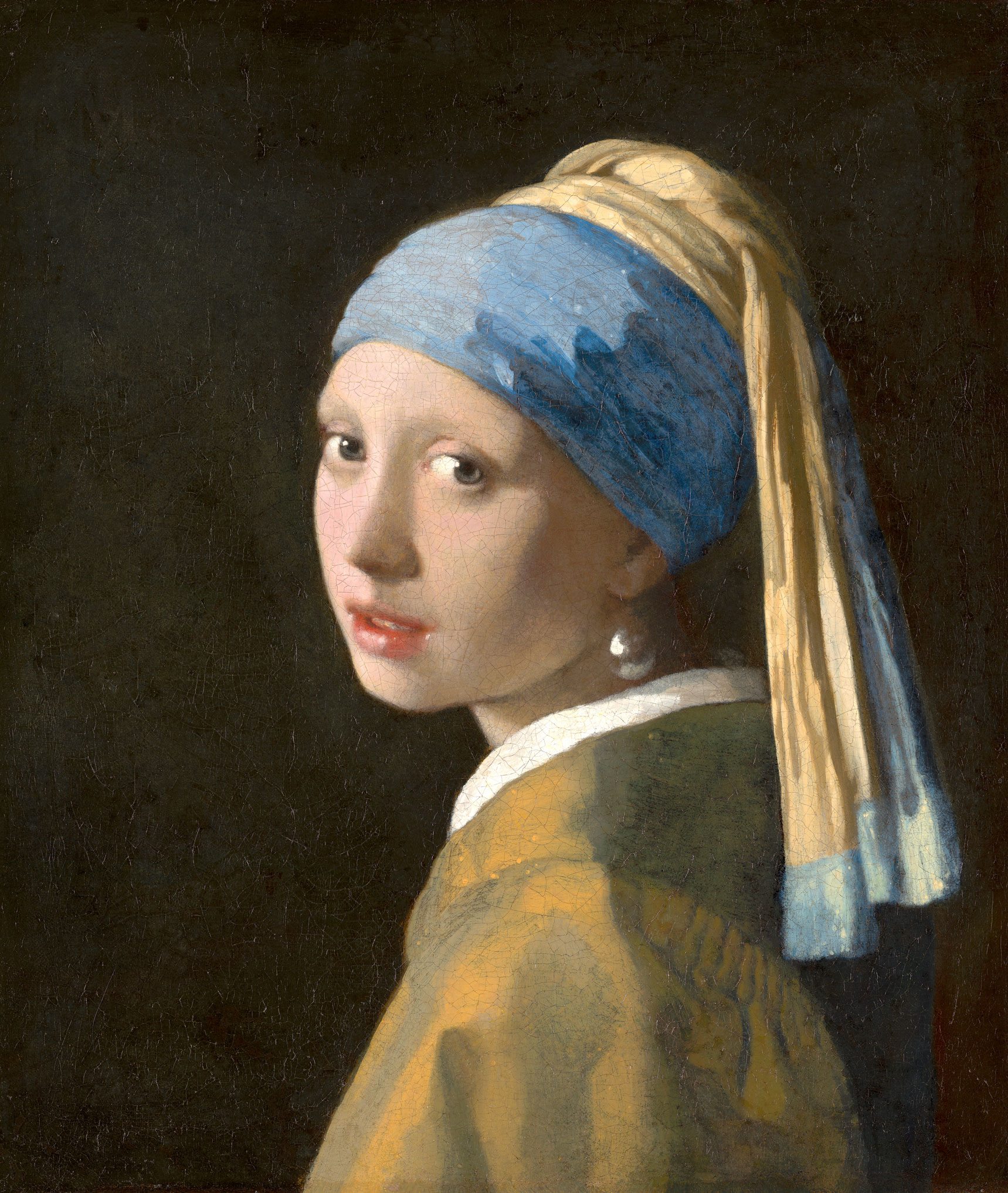 Johannes Vermeer, "La jeune fille à la perle", 1664–67. Mauritshuis, The Hague. Bequest of Arnoldus Andries des Tombe, The Hague