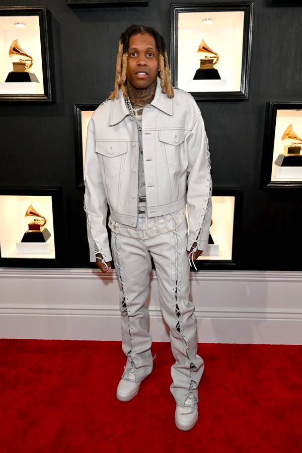 Lil Durk en Louis Vuitton aux Grammy Awards 2023.
