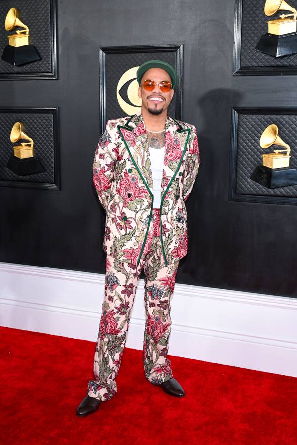 Anderson .Paak en Gucci aux Grammy Awards 2023. Image courtesy of Gucci/Getty Images