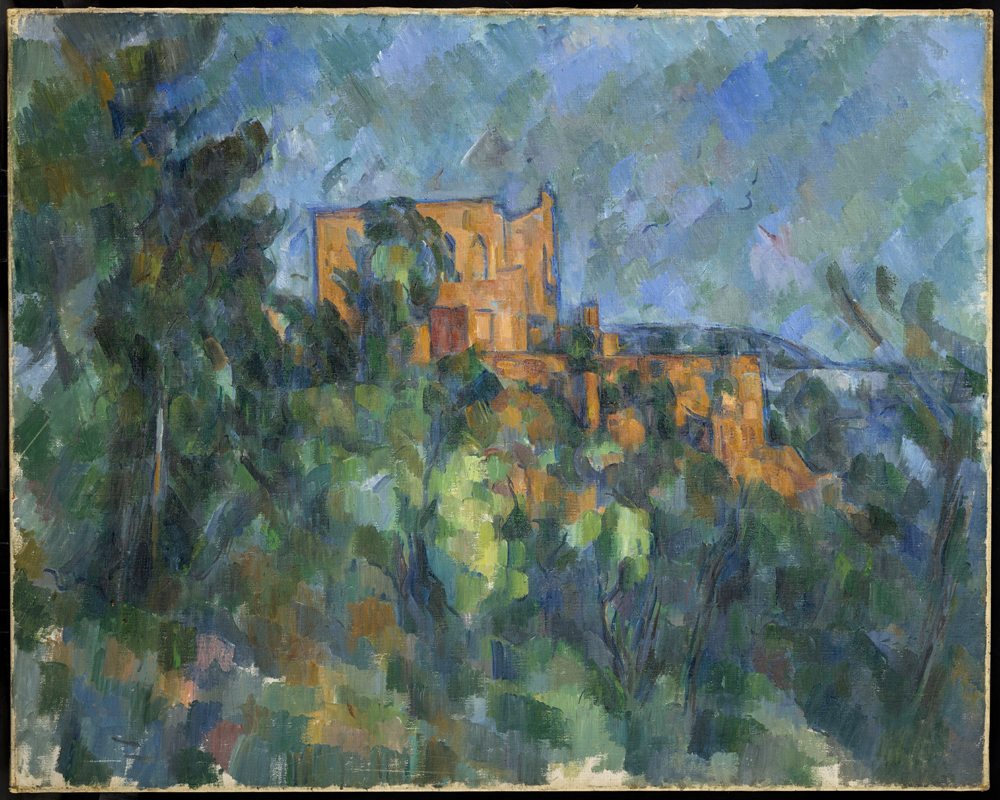 Paul Cézanne, “Château noir” (1905). huile sur toile, 74x94cm. Musée national Picasso-Paris, Donation Picasso, 1978. 