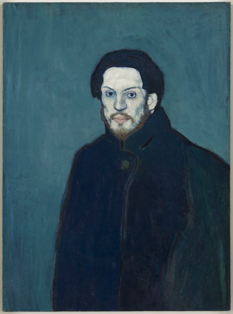 Pablo Picasso, “Autoportrait” (fin 1901). Huile sur toile, 81x60 cm. Musée national Picasso-Paris. Dation Pablo Picasso, 1979