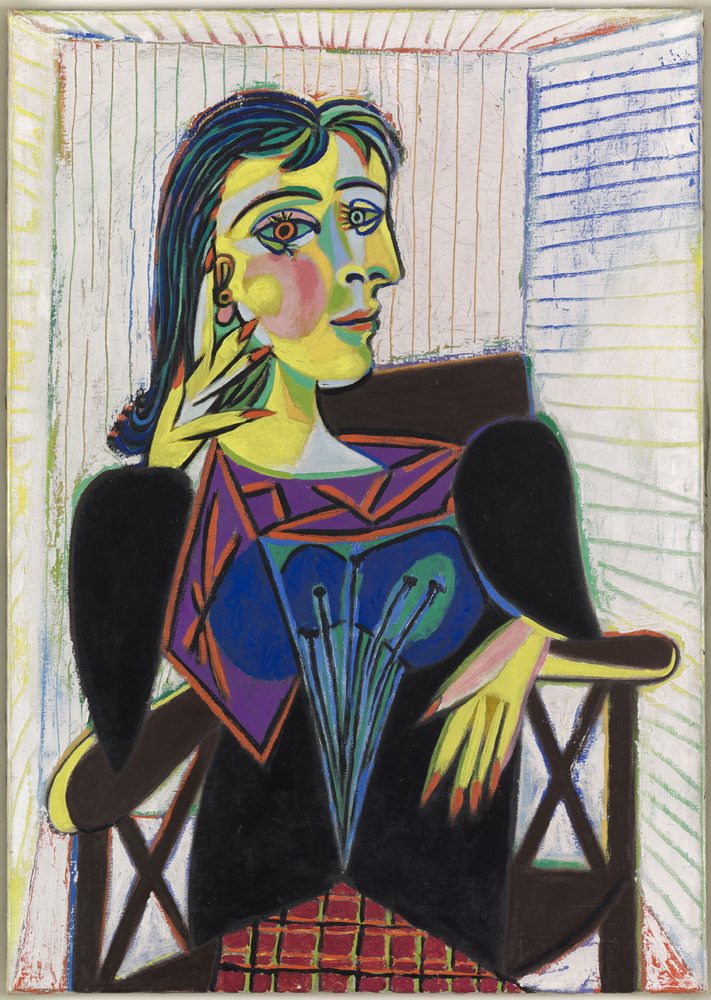 Pablo Picasso, “Portrait de Dora Maar” (1937). Huile sur toile, 92x65 cm. Musée national Picasso-Paris, Dation Pablo Picasso, 1979.