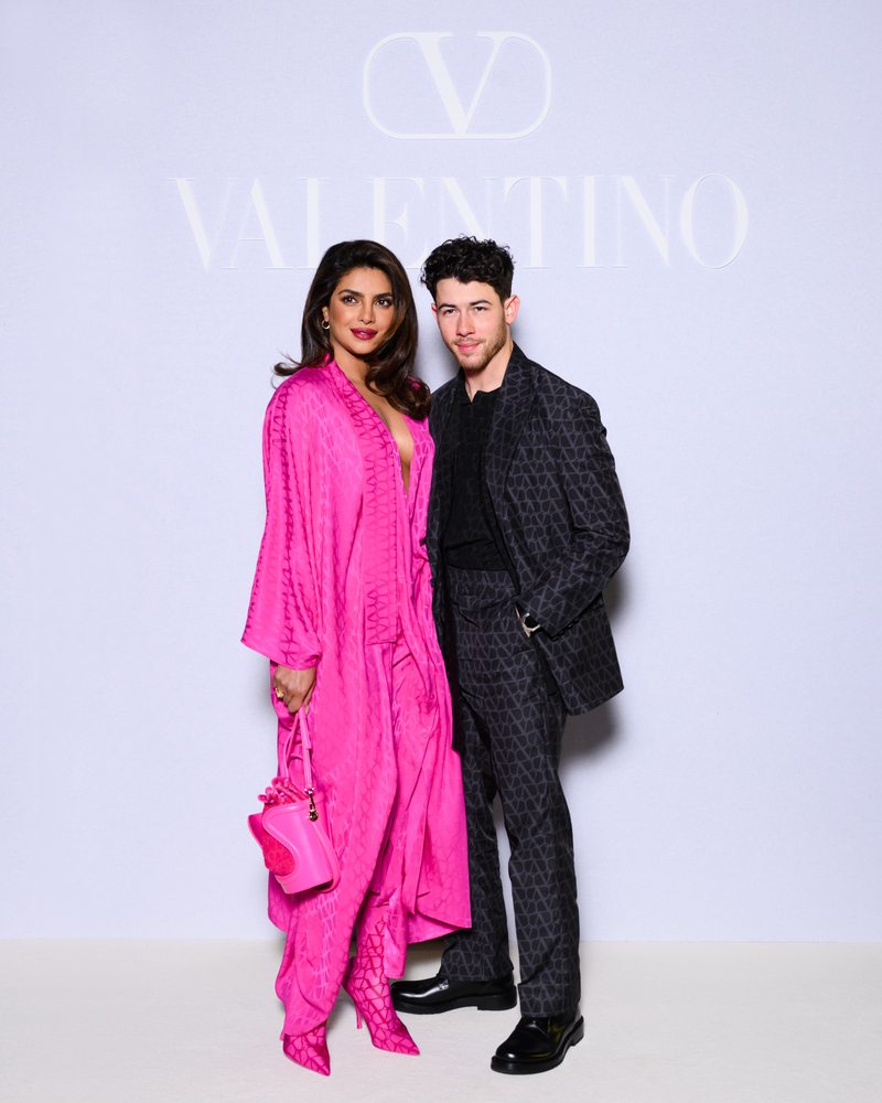 Priyanka Chopra et Nick Jonas au défilé Valentino automne-hiver 2023-2024