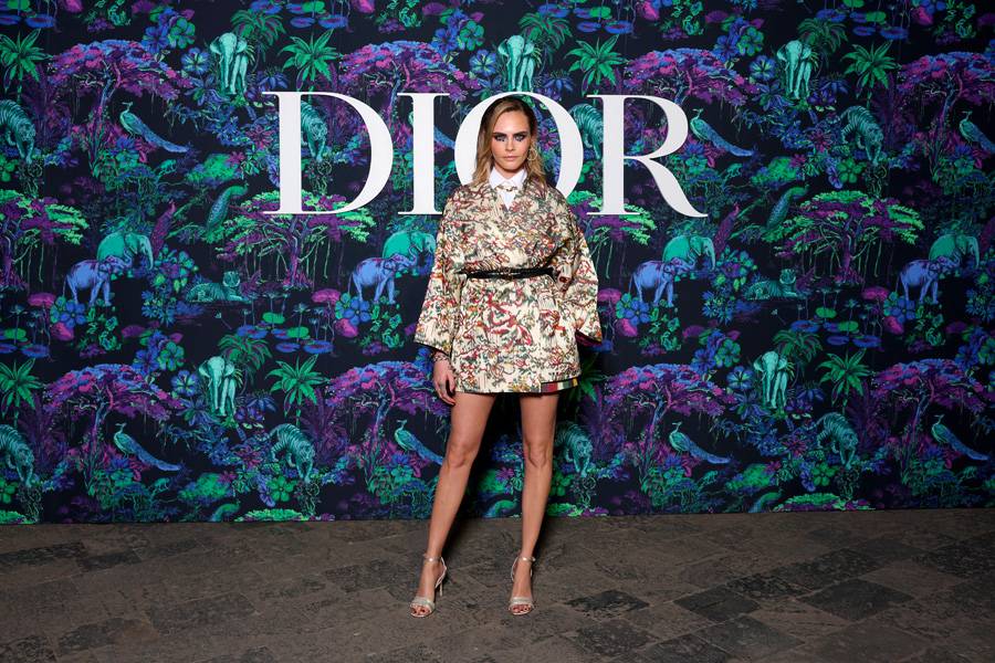 Cara Delevingne au défilé Dior Fall 2023 à Mumbai
