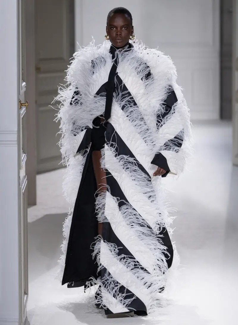 Feathers at Valentino Fall/Winter 2023-2024