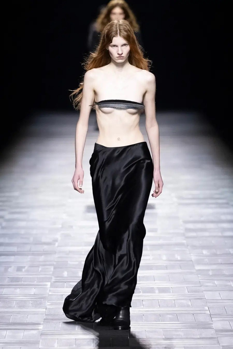 The micro-bra at Ann Demeulemeester Fall/Winter 2023-2024