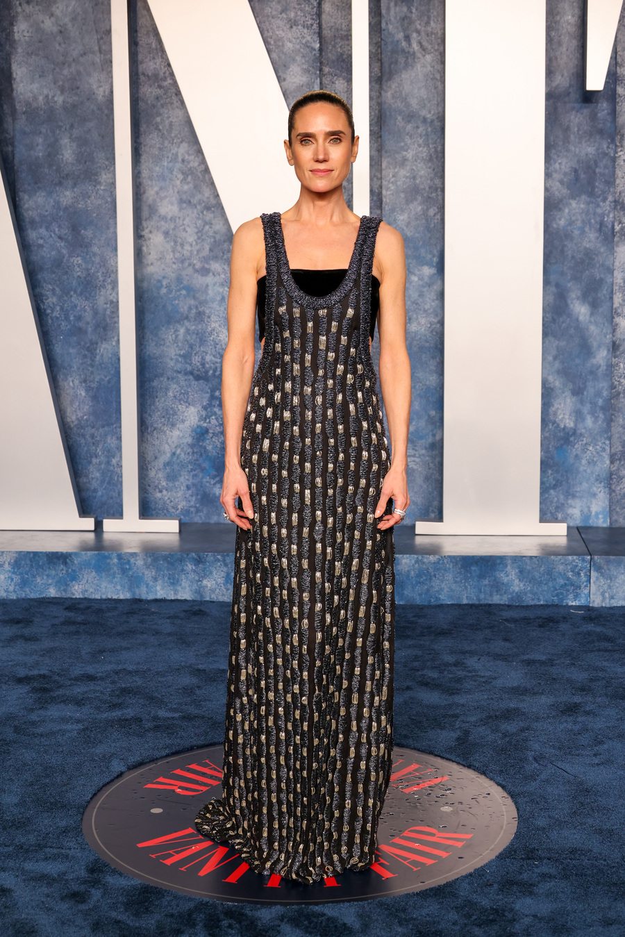 Jennifer Connelly en Louis vuitton à l'after party Vanity Fair des Oscars 2023