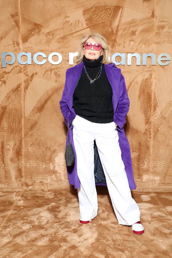 Amanda Lear at the Paco Rabanne Fall-Winter 2023-2024 show