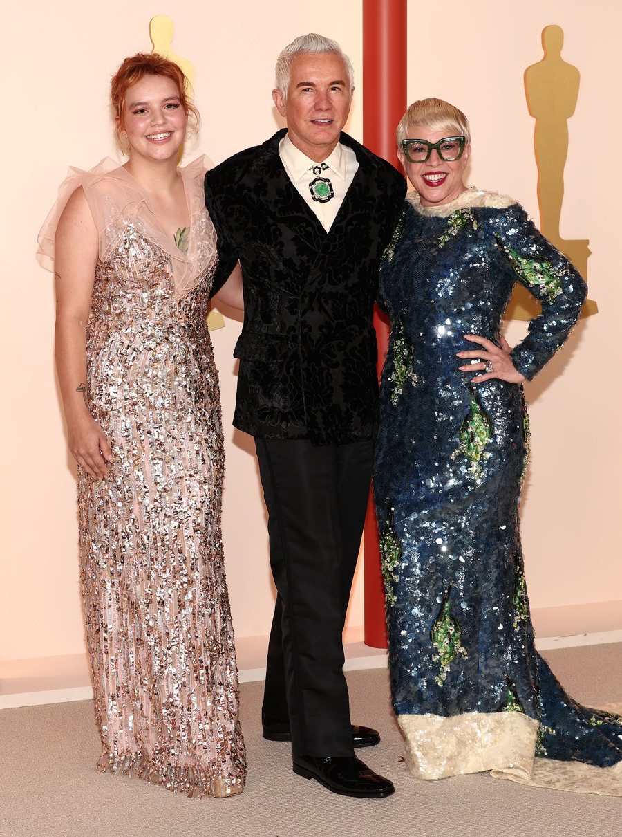 Baz Luhrman et Catherine Martin en Prada à la 95e cérémonie des Oscars 