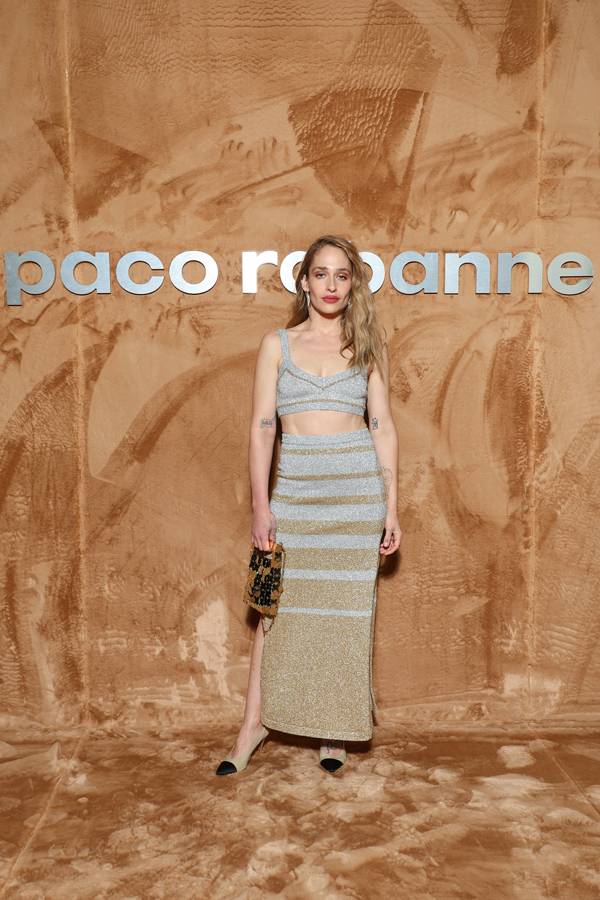 Jemima Kirke at the Paco Rabanne Fall-Winter 2023-2024 show