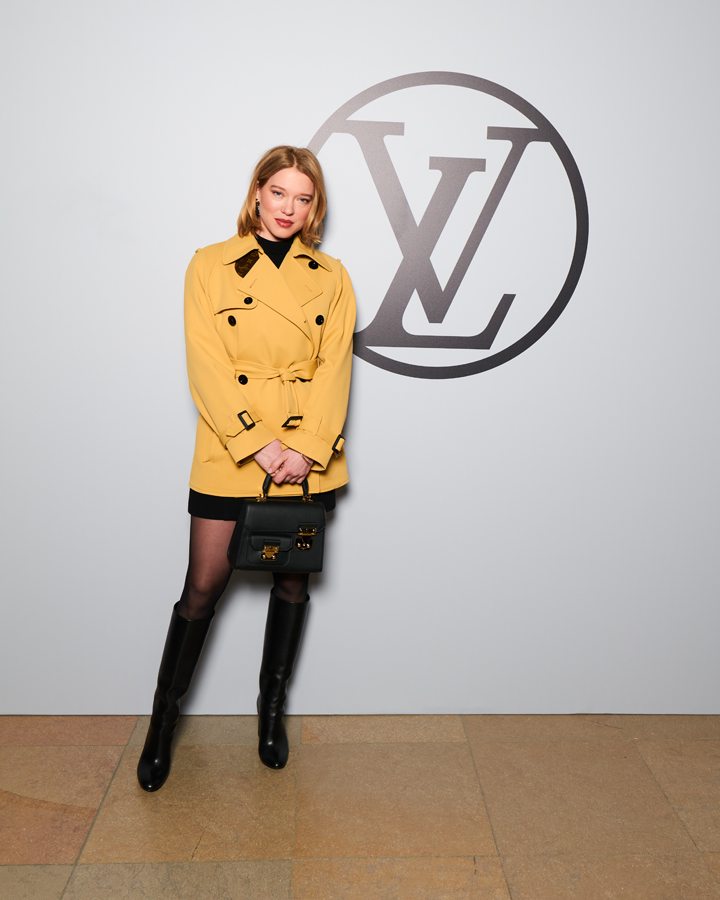 Lea Seydoux au défilé Louis Vuitton automne-hiver 2023-2024