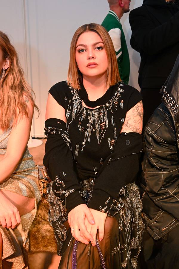 Louane at the Paco Rabanne Fall-Winter 2023-2024 show