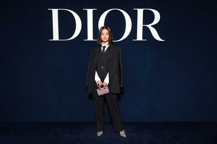 Lena Mahfouf au défilé Dior automne-hiver 2023-2024