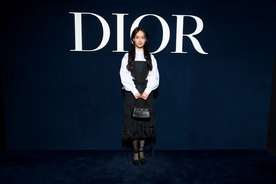 Lucie Zhang au défilé Dior automne-hiver 2023-2024