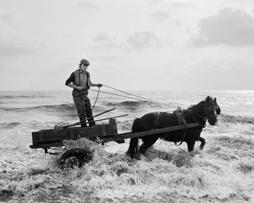 Gordon with Critch's cart. Lynemouth, Northumberland, England, Great Britain, 1982 © Chris Killip Photography Trust/Magnum Photos