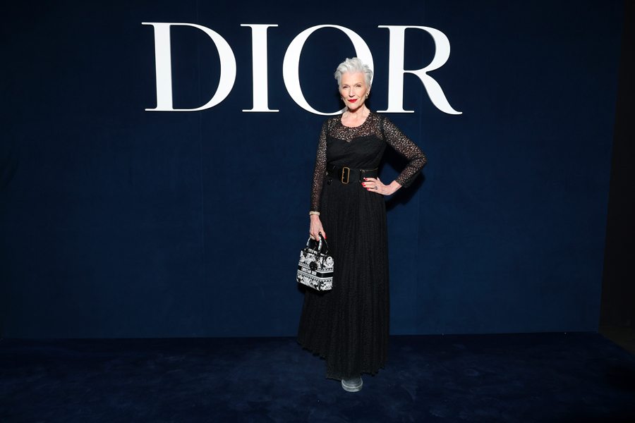 Maye Musk at the Dior Fall-Winter 2023-2024 show