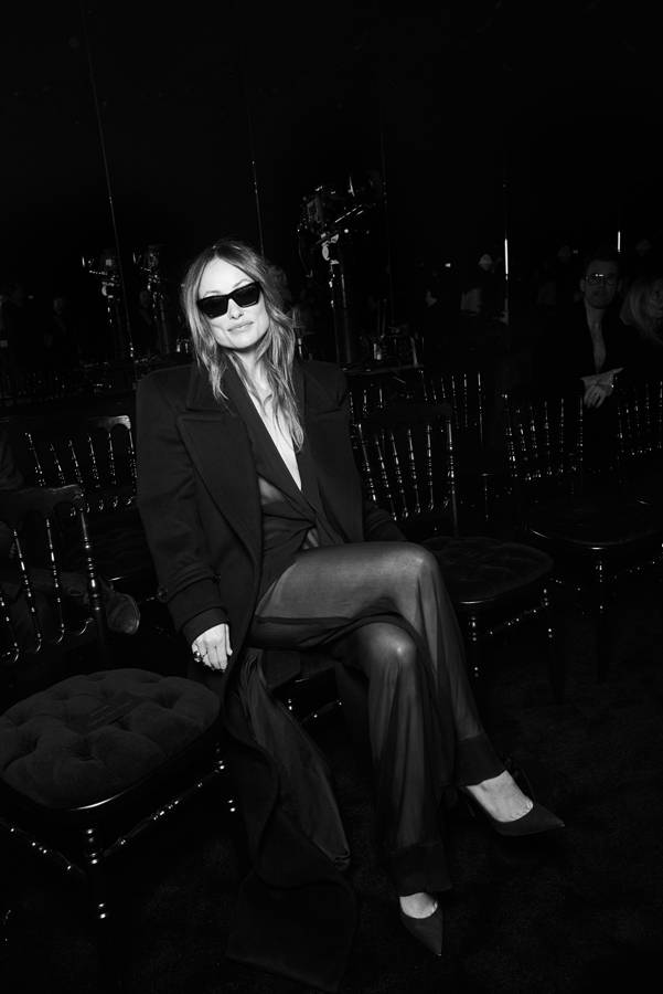 Olivia Wilde at the Saint Laurent Fall-Winter 2023-2024 show