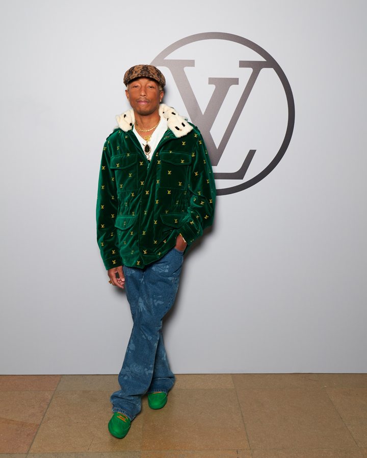 Pharrell Williams au défilé Louis Vuitton automne-hiver 2023-2024