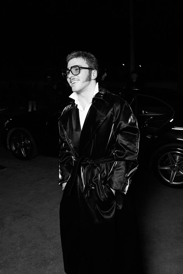 Rocco Ritchie at the Saint Laurent Fall-Winter 2023-2024 show