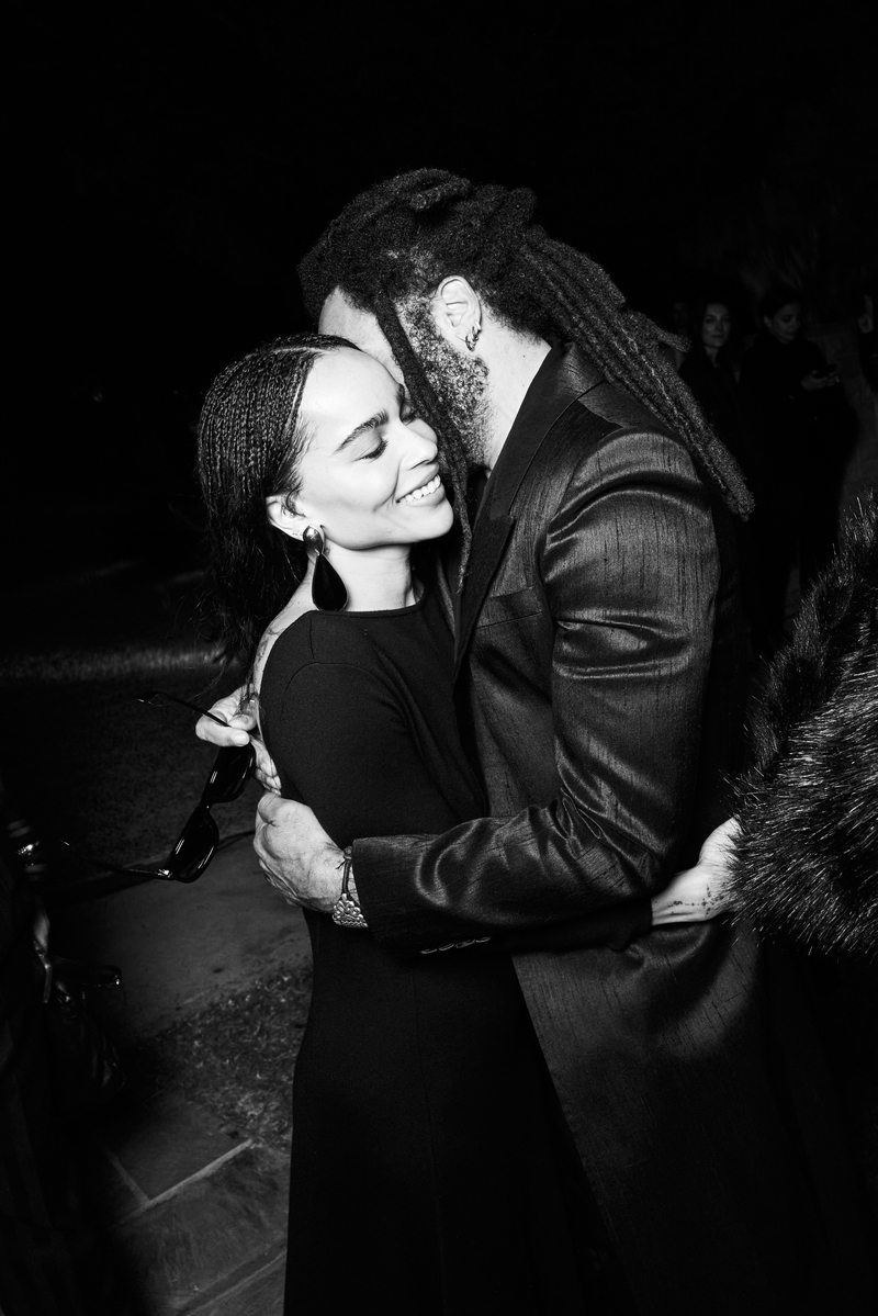 Zoë & Lenny Kravitz au dîner pré-Oscars Saint Laurent à Los Angeles