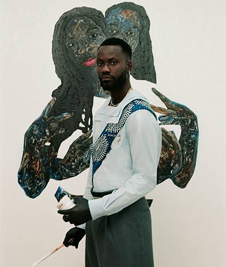Amoako Boafo, Kenny Germé, Galerie Mariane Ibrahim, Kehinde Wiley