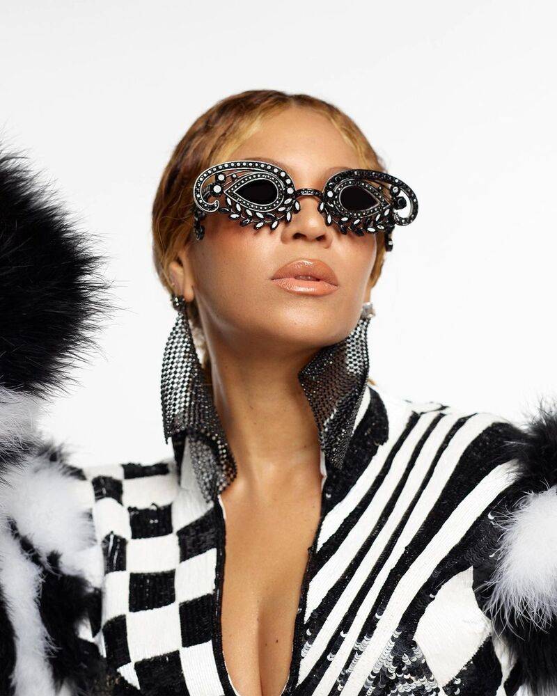 Beyoncé at the Brit Awards 2023  wears Renaissance Couture by Beyoncé x Balmain