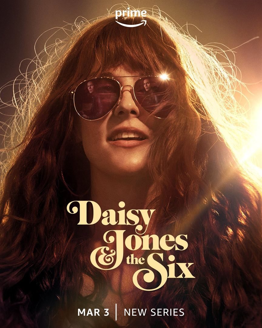 L'affiche de Daisy Jones & The Six (2023) avec Riley Keough