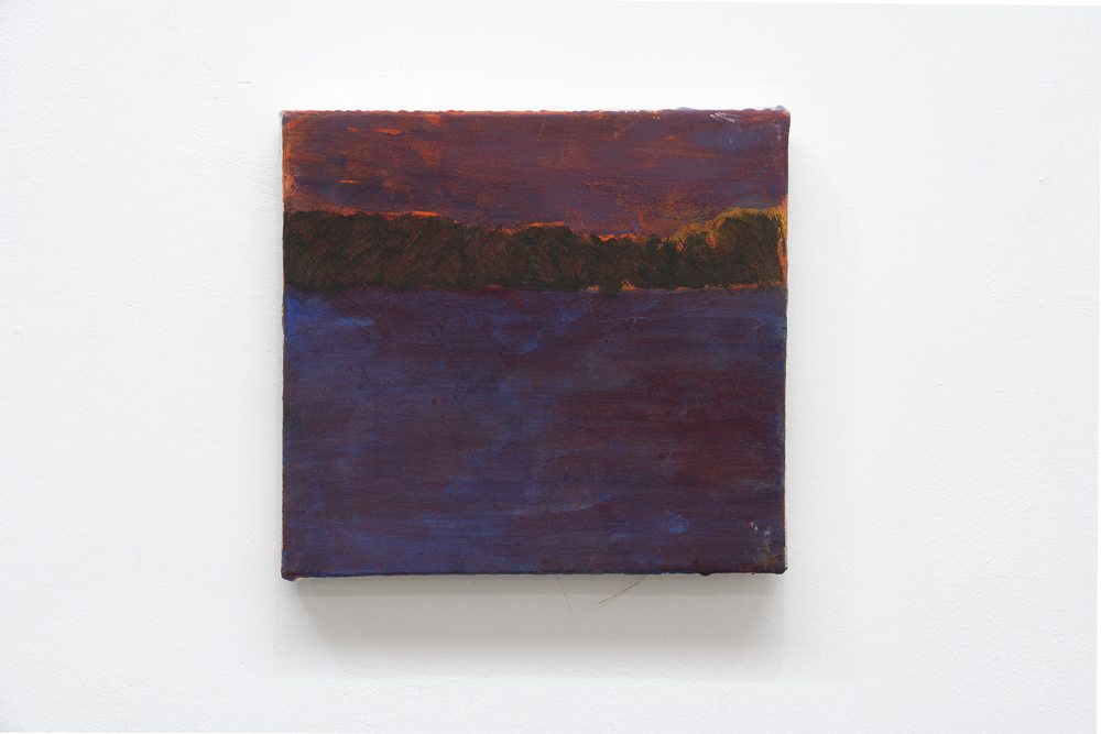 Christine Safa, “Montagne horizon” (2022). Huile sur toile  19 x 20 cmCourtesy de l’artiste et Galerie Lelong & Co.