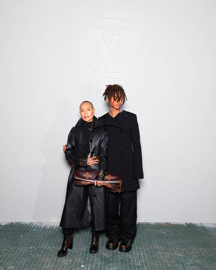 Jada Pinkett Smith et Jaden Smith au défilé Louis Vuitton Pre-Fall 2023 à Séoul