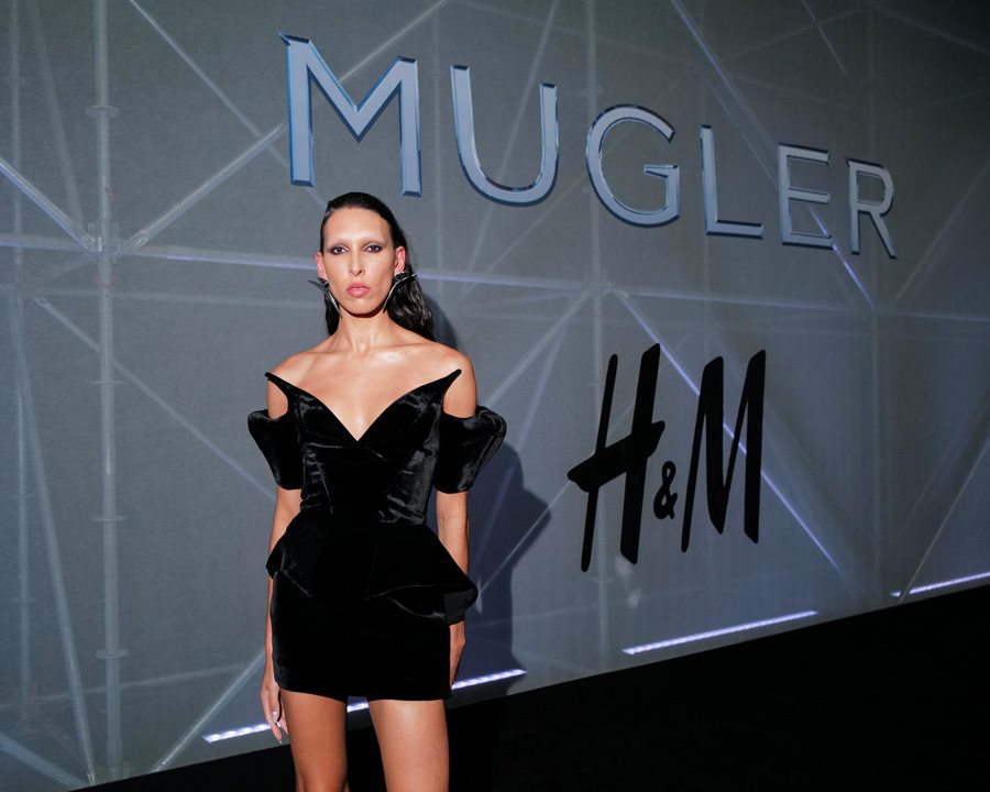 Raya Martigny à la soirée Mugler H&M à New York.