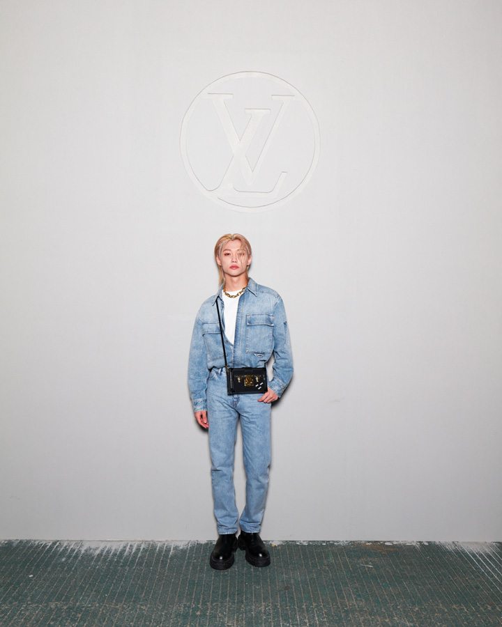 Felix au défilé Louis Vuitton Pre-Fall 2023 à Séoul
