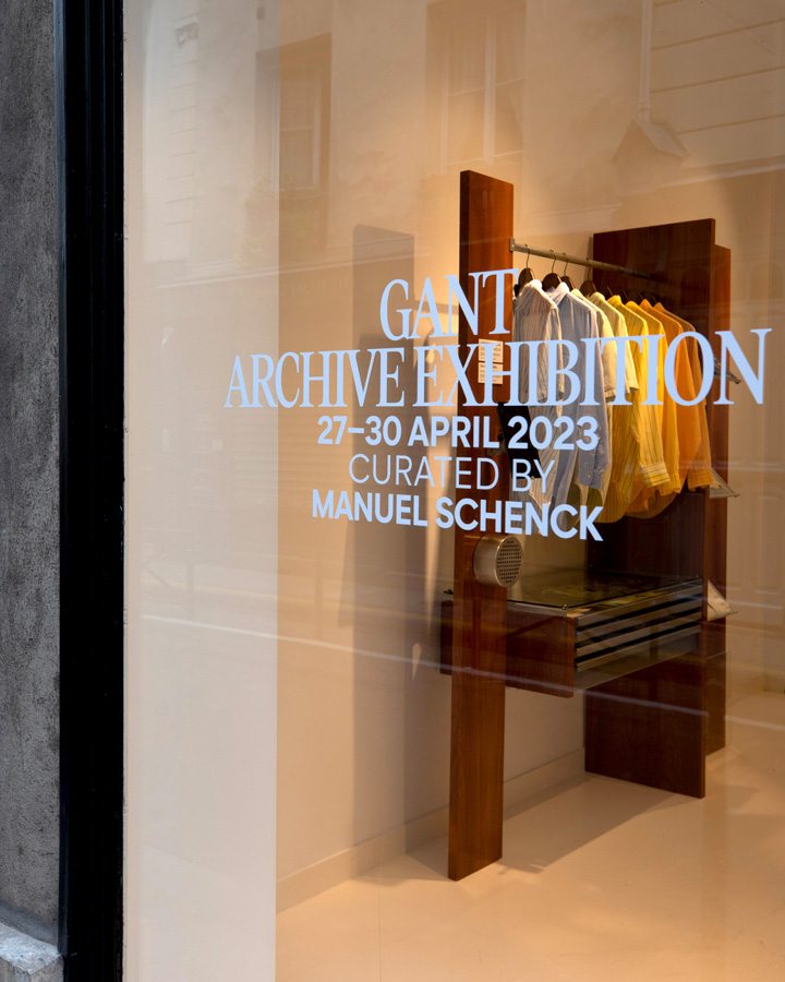 Les collections d'archives Gant dans un pop up signé Manuel Schenck