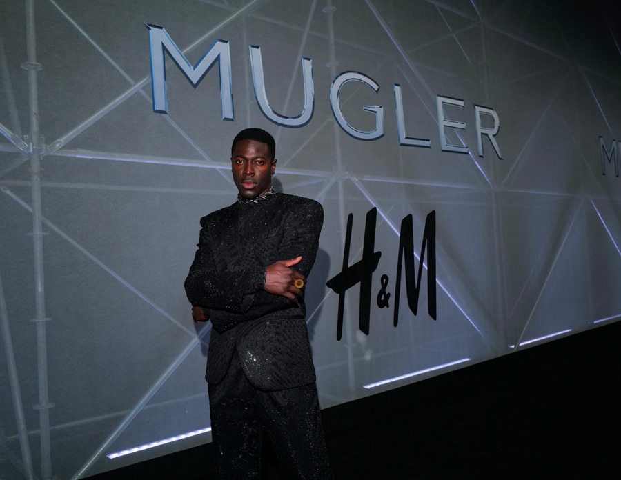 Moses Sumney à la soirée Mugler H&M à New York.