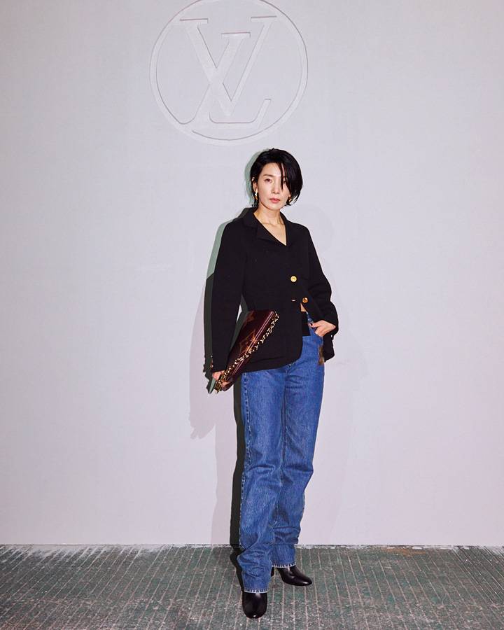 Seuohyung Kim au défilé Louis Vuitton Pre-Fall 2023 à Séoul