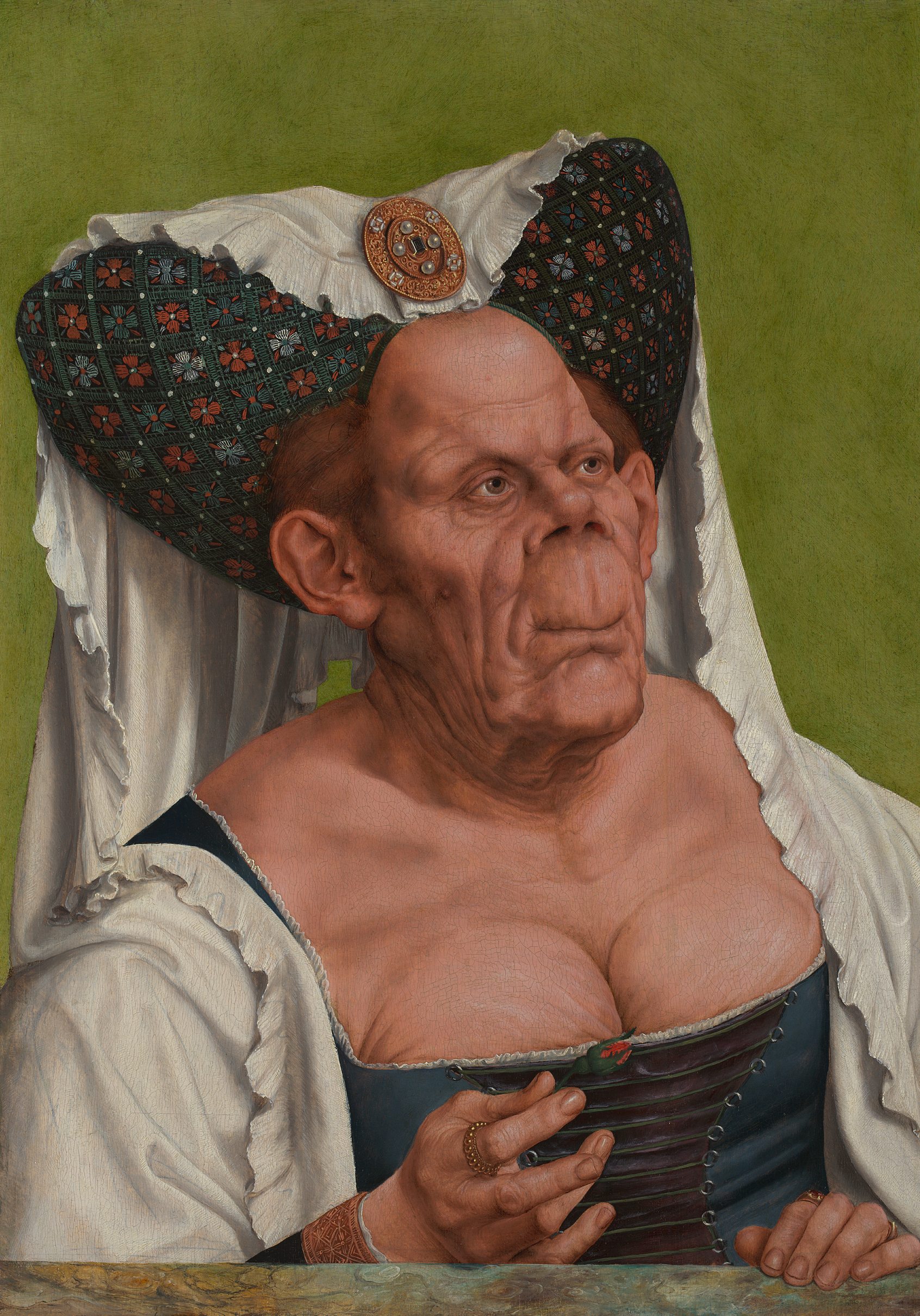 Quentin Metsys, "Vieille femme grotesque", vers 1513, The National Gallery, London. Légué par Miss Jenny Louisa Roberta Blaker, 1947 © The National Gallery, London.